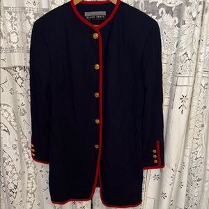 Ellen Tracy Linda Ballard military style blazer